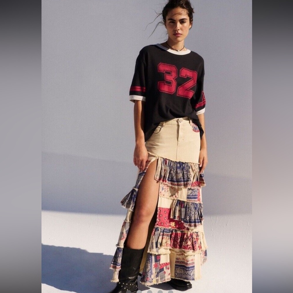 Free Peoplee Harvest Moon Maxi Skirt